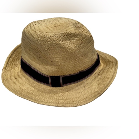 Old Navy Straw Ribbon-Trim Fedora for Men - Picture 3 of 9
